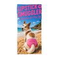 Personalised Dog Beach Towel | Funny Dog Lover Gift | Lipstick Smuggler | Australian for Dog Togs